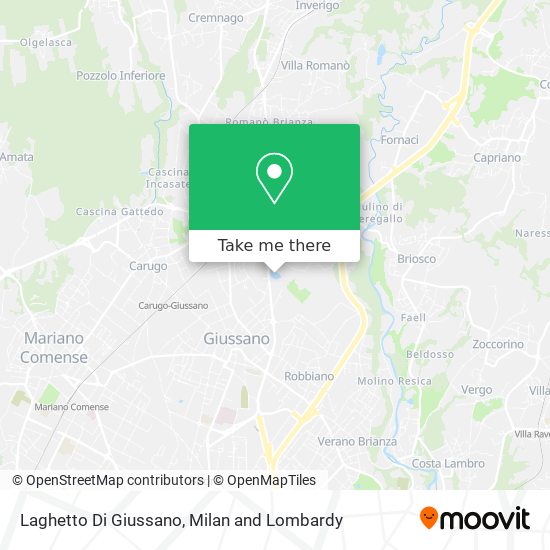 Laghetto Di Giussano map