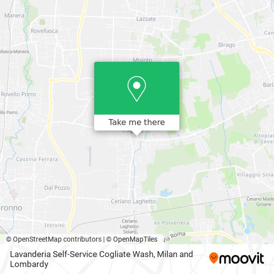 Lavanderia Self-Service Cogliate Wash map