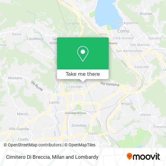 Cimitero Di Breccia map