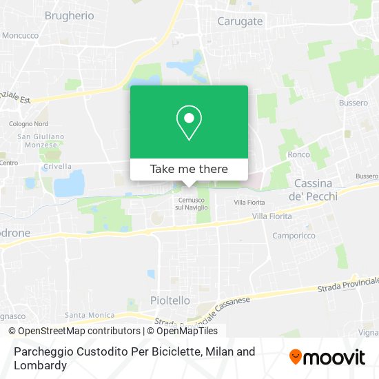 Parcheggio Custodito Per Biciclette map