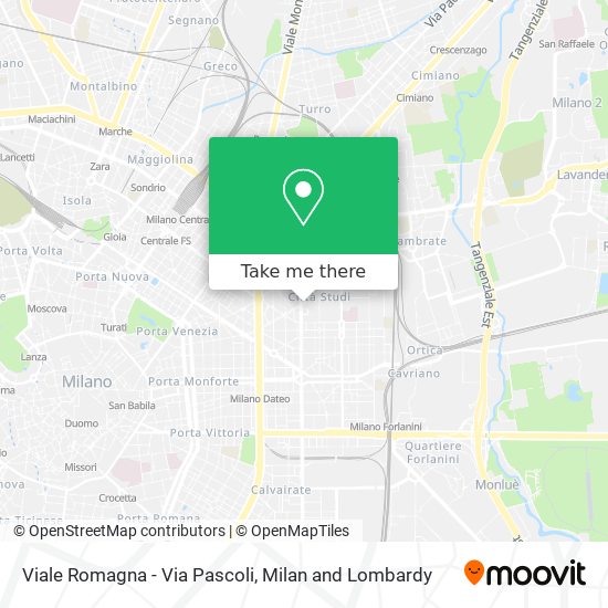 Viale Romagna - Via Pascoli map