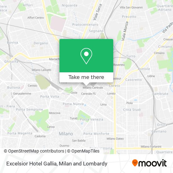 Excelsior Hotel Gallia map