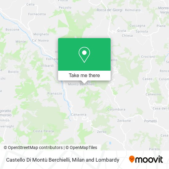 Castello Di Montù Berchielli map