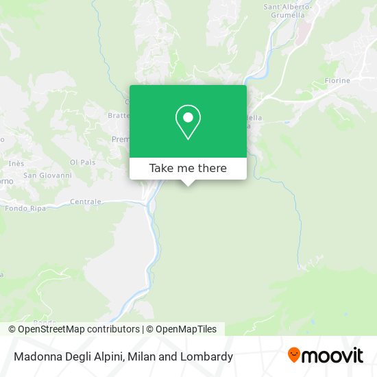 Madonna Degli Alpini map