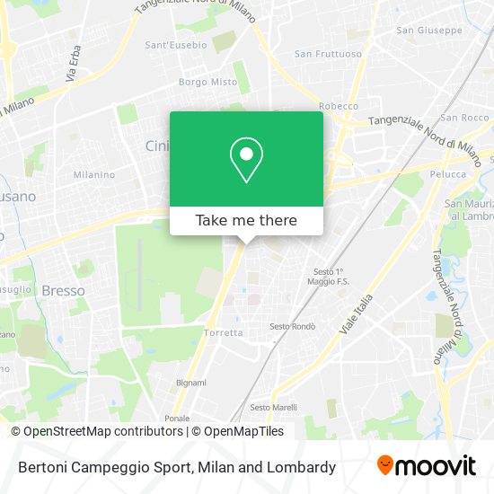 Bertoni Campeggio Sport map