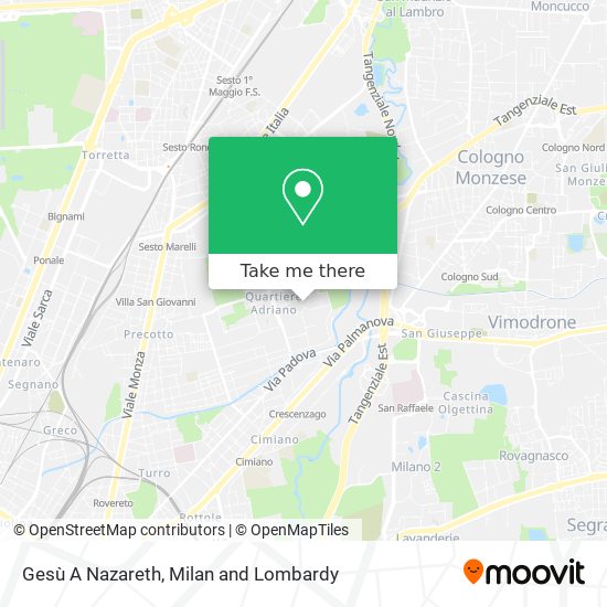 Gesù A Nazareth map