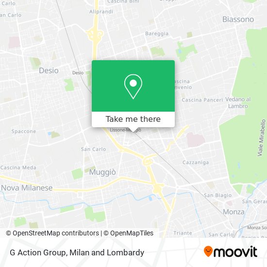G Action Group map