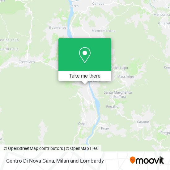 Centro Di Nova Cana map