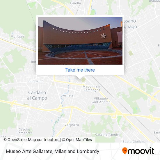 Museo Arte Gallarate map