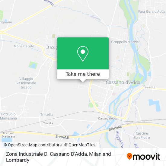 Zona Industriale Di Cassano D'Adda map