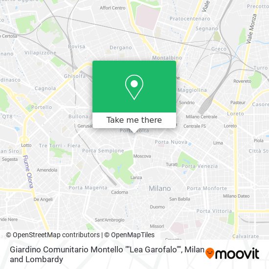 Giardino Comunitario Montello ""Lea Garofalo"" map