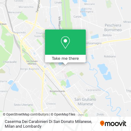 Caserma Dei Carabinieri Di San Donato Milanese map