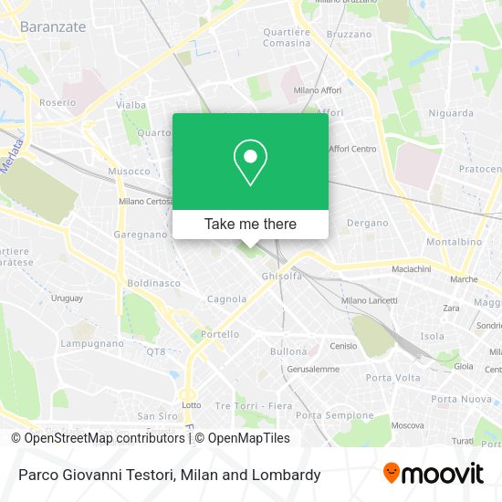 Parco Giovanni Testori map