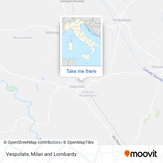 Vespolate map