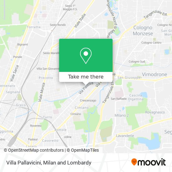 Villa Pallavicini map