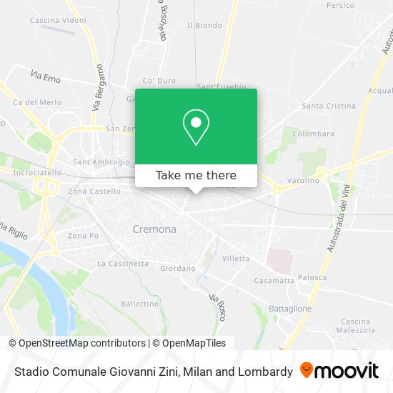 Stadio Comunale Giovanni Zini map