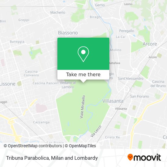 Tribuna Parabolica map