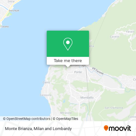 Monte Brianza map