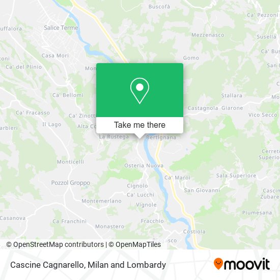 Cascine Cagnarello map