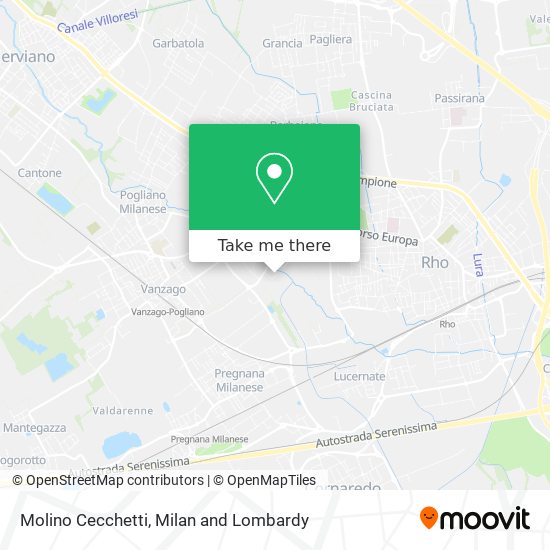 Molino Cecchetti map