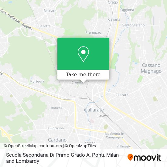 Scuola Secondaria Di Primo Grado A. Ponti map