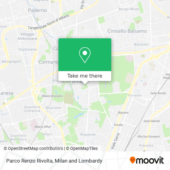 Parco Renzo Rivolta map