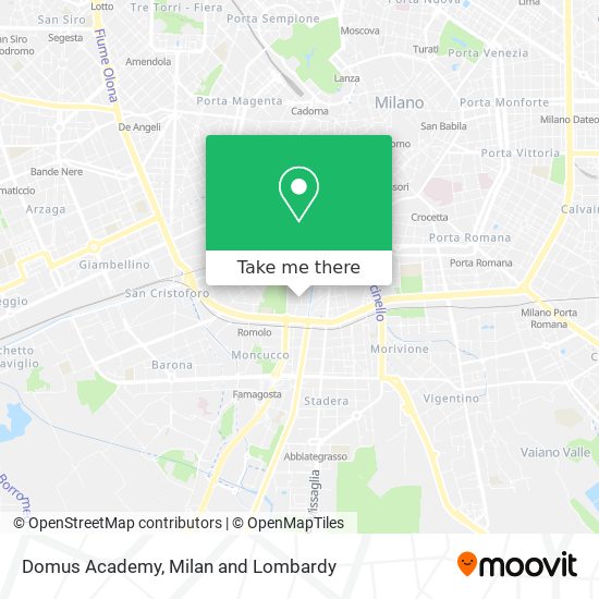 Domus Academy map