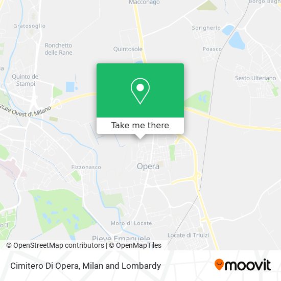 Cimitero Di Opera map