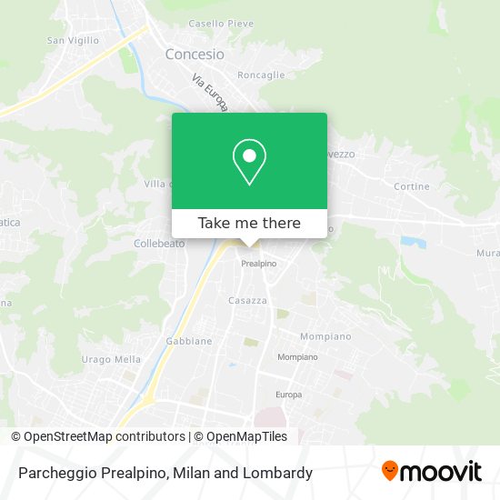 Parcheggio Prealpino map