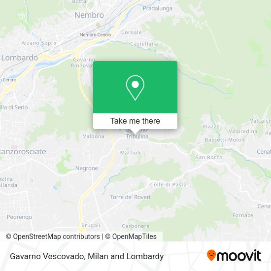Gavarno Vescovado map
