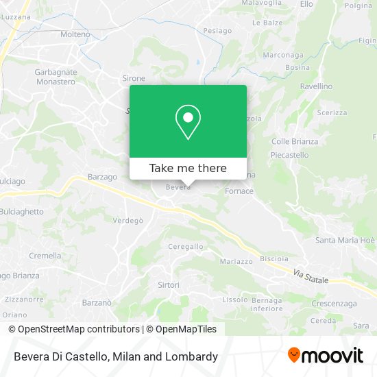 Bevera Di Castello map