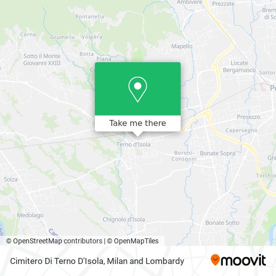 Cimitero Di Terno D'Isola map