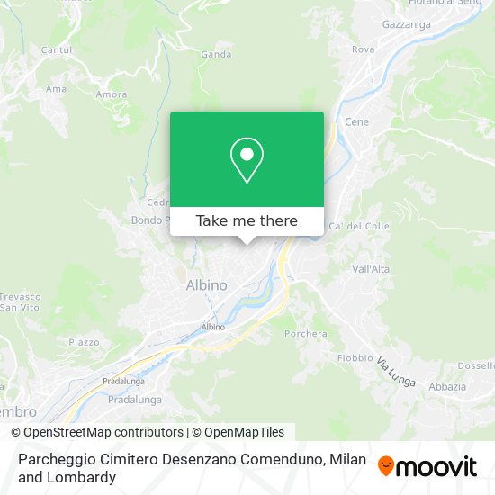 Parcheggio Cimitero Desenzano Comenduno map