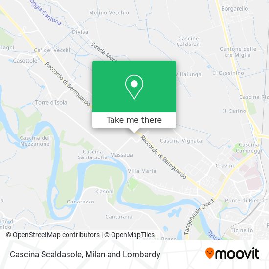 Cascina Scaldasole map