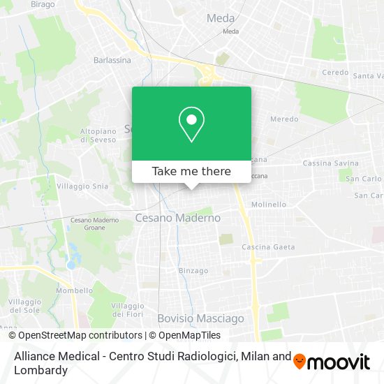 Alliance Medical - Centro Studi Radiologici map