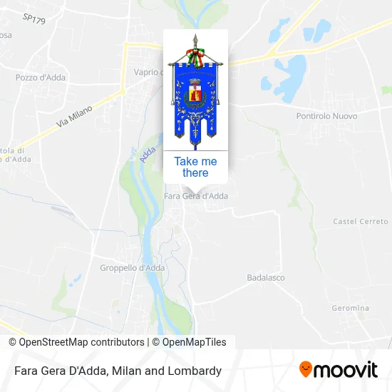 Fara Gera D'Adda map