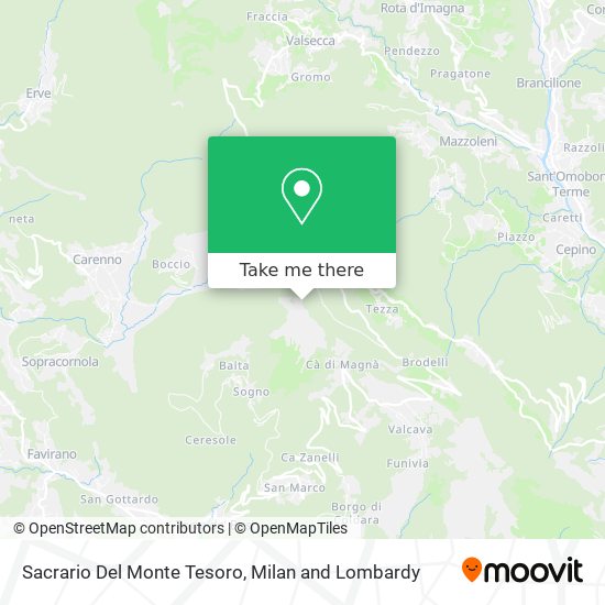 Sacrario Del Monte Tesoro map