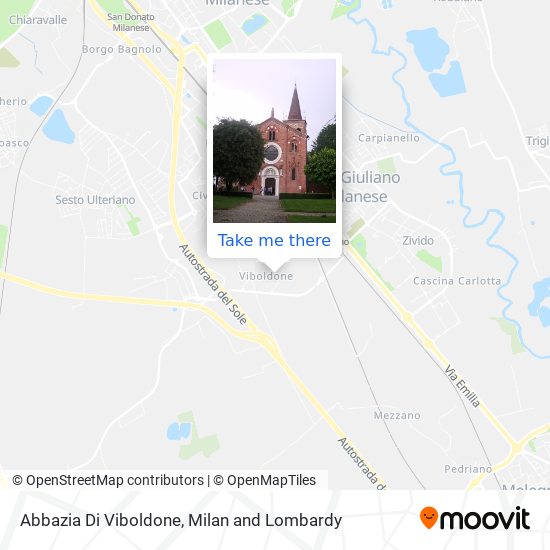 Abbazia Di Viboldone map