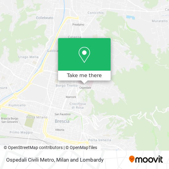 Ospedali Civili Metro map