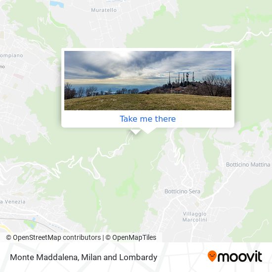 Monte Maddalena map