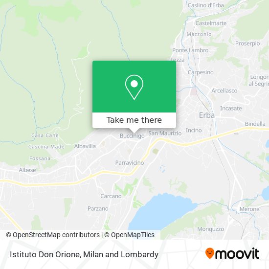 Istituto Don Orione map