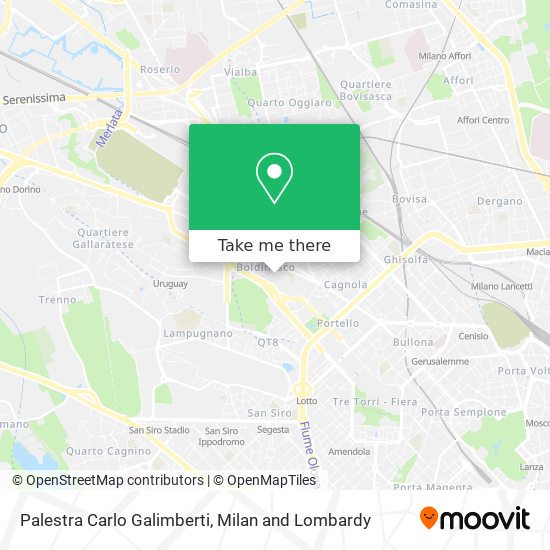 Palestra Carlo Galimberti map