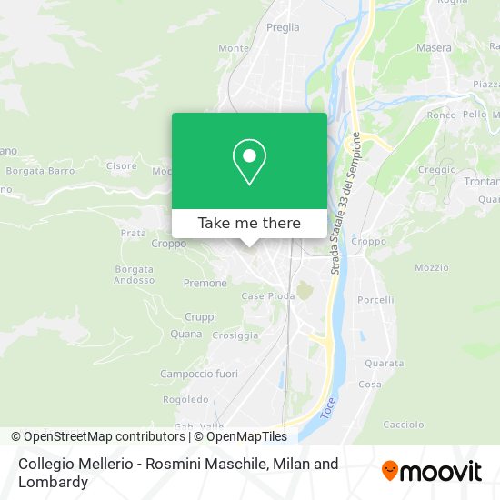 Collegio Mellerio - Rosmini Maschile map