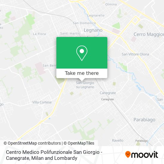 Centro Medico Polifunzionale San Giorgio - Canegrate map