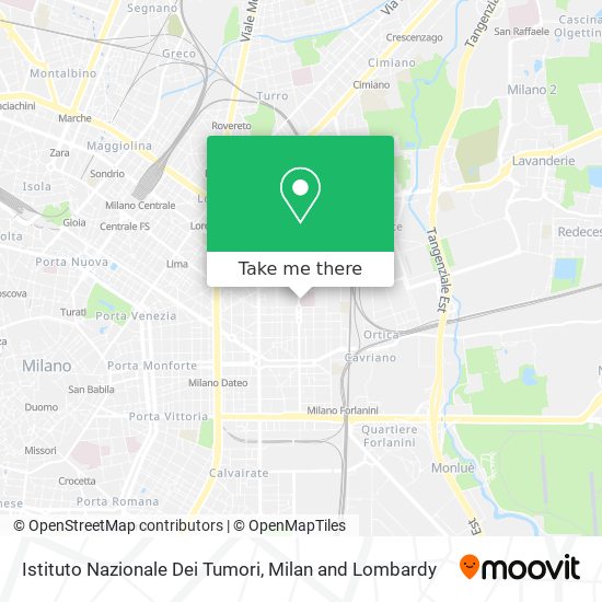 Istituto Nazionale Dei Tumori map