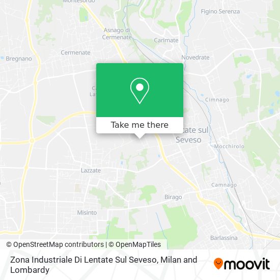 Zona Industriale Di Lentate Sul Seveso map
