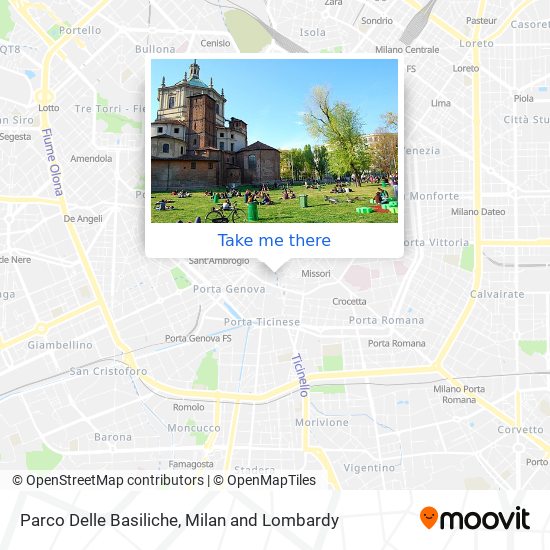Parco Delle Basiliche map