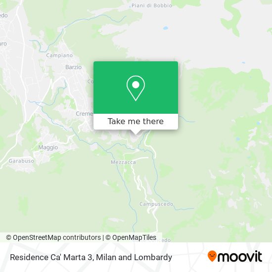 Residence Ca' Marta 3 map