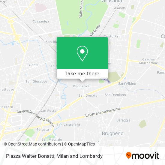 Piazza Walter Bonatti map