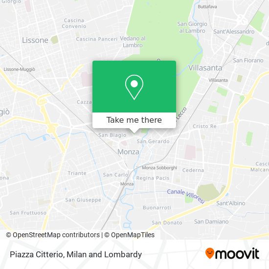 Piazza Citterio map